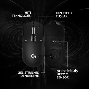 LOGITECH G PRO X3 SUPERSTRIKE KABLOSUZ OYUNCU MOUSE - SİYAH