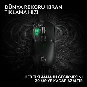 LOGITECH G PRO X3 SUPERSTRIKE KABLOSUZ OYUNCU MOUSE - SİYAH