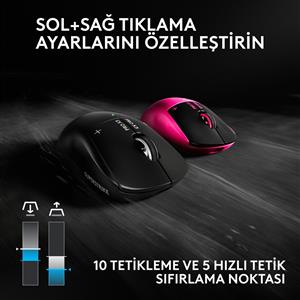 LOGITECH G PRO X3 SUPERSTRIKE KABLOSUZ OYUNCU MOUSE - SİYAH