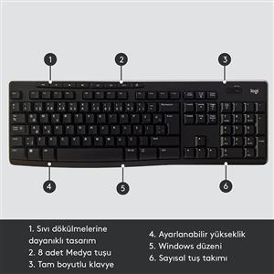 LOGITECH K270 KABLOSUZ Q KLAVYE