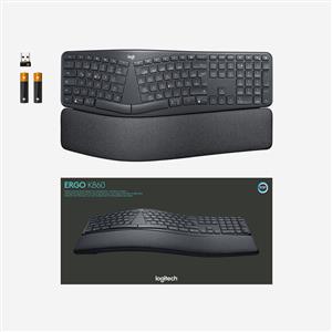 LOGITECH K860 ERGONOMİK BİLEK DESTEKLİ KABLOSUZ Q KLAVYE