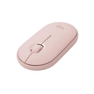 Logitech M350 Pebble Sessiz Kablosuz Kompakt Mouse - Pembe