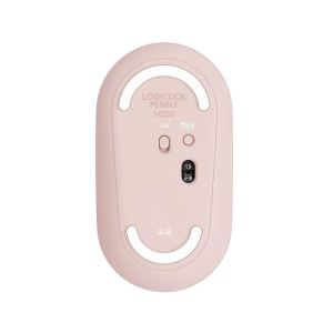 Logitech M350 Pebble Sessiz Kablosuz Kompakt Mouse - Pembe
