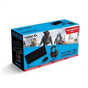 LOGITECH OYUNCU SET G213 KLAVYE+G332 KULAKLIK+G102 MOUSE