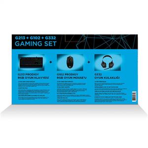 LOGITECH OYUNCU SET G213 KLAVYE+G332 KULAKLIK+G102 MOUSE