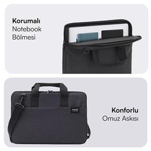 MACK MCC-701 14.1" City Fit Eco Notebook Çantası Siyah