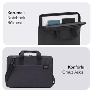 MACK MCC-703 15.6" City Fit Eco Notebook Çantası Siyah