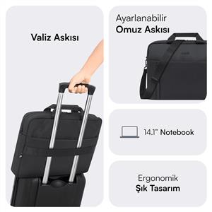 MACK MCE-1711 14.1" CODE Eco Notebook Çantası Siyah