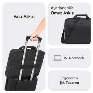 MACK MCE-1712 16" CODE Eco Notebook Çantası Siyah