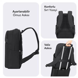 MACK MCE-1722 16" CODE Eco Notebook Sırt Çantası Siyah