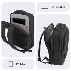 MACK MCE-1212 16" OFFICE Pro-3 Eco Notebook Sırt Çantası Siyah