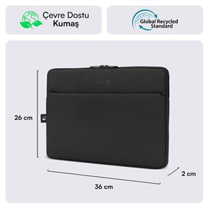 MACK MCE-1501 14.1" NOVA Eco Notebook Sleeve Siyah
