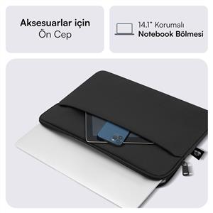 MACK MCE-1501 14.1" NOVA Eco Notebook Sleeve Siyah