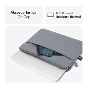 MACK MCE-1502 14.1" NOVA Eco Notebook Sleeve - Gri