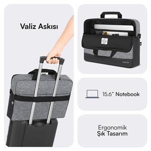 MACK MCE-1102 15.6" UNICITY Eco Notebook Çantası Gri