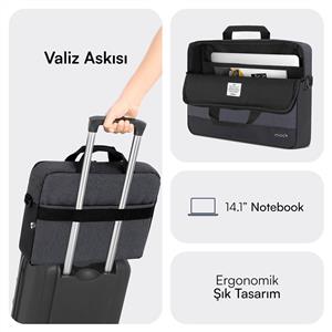 MACK MCE-1111 14.1" UNICITY Eco Notebook Çantası Siyah