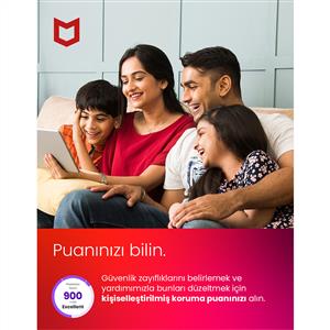 MCAFEE Total Protection Dijital Kimlik Koruma (3 Cihaz Win/MacOS/iOS/Android-1 yıl)