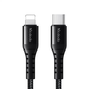 MCDODO CA-5631 36W 3A USB-C To Lightning Bükülmeye Dirençli Şarj Data Kablosu 1m - Siyah