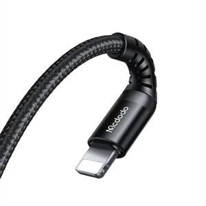 MCDODO CA-5631 36W 3A USB-C To Lightning Bükülmeye Dirençli Şarj Data Kablosu 1m - Siyah