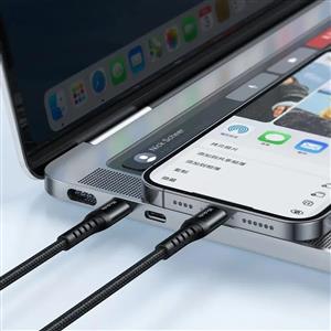 MCDODO CA-5631 36W 3A USB-C To Lightning Bükülmeye Dirençli Şarj Data Kablosu 1m - Siyah