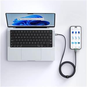 MCDODO CA-6870 TYPE-C TO TYPE-C 60W PD HIZLI ŞARJ ÖRGÜ KABLO 1.2M - Siyah