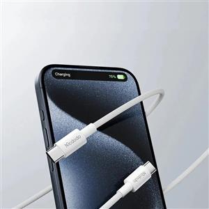 MCDODO CA-2770 60W USB -C TO TYPE-C SARJ VE DATA KABLOSU BEYAZ - 1.2M
