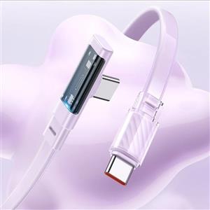 MCDODO CA-3451 Type-C to Type-C 65w L Kablo 1.2m - Mor