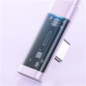 MCDODO CA-3451 Type-C to Type-C 65w L Kablo 1.2m - Mor