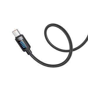 MCDODO CA-0350 240W TYPE-C TO TYPE-C Dinamik Şarj LED’li Kablo 1.2m - Siyah