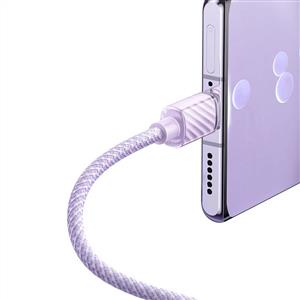 MCDODO CA-3672 CRYSTAL SERISI TYPE-C TYPE-C 100W PD HIZLI SARJ VE  ORGU KABLO MOR 1.2M