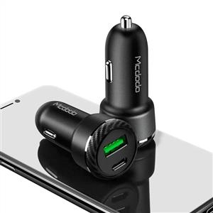 MCDODO CC-5970 36w PD Type-C + QC 3.0 Usb-A Girişli 2 Portlu Araç Çakmak Şarj - Siyah
