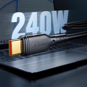 MCDODO CA-3310 240w Type-C to Type-C E-Marker Çipli Hızlı Data Şarj Kablosu 1.2m - Siyah