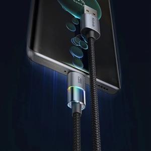 MCDODO CA-8180 Usb-A to Type-C 7 Renkli Işıklı 1.2m 6A Süper Hızlı Kablo - Siyah