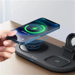 MCDODO CH-7061 3İn1 15W Çoklu Magsafe Şarj Ünitesi ( Kulaklık , Saat ve Telefon ) - Siyah