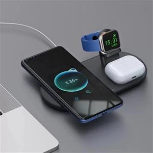 MCDODO CH-7061 3İn1 15W Çoklu Magsafe Şarj Ünitesi ( Kulaklık , Saat ve Telefon ) - Siyah