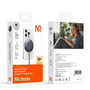 MCDODO CH-2860 15w MagQ Qi2 Masaüstü Kablosuz Şarj Cihazı - Gri
