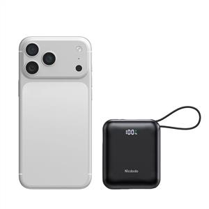 MCDODO MC-8620 10000 mAh 22.5W PD Hızlı Şarj Dahili Kablolu Powerbank - Siyah