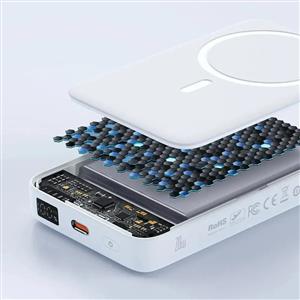 MCDODO MC-5100 15W 10000 mAh Standlı Manyetik Kablosuz Powerbank - Beyaz