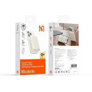 MCDODO MC-7810 10.000 mAh 30W QI2 Manyetik Standlı Powerbank - Haki