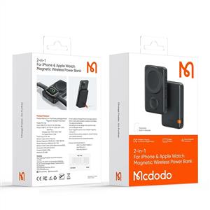 MCDODO MC-1461 2'si 1 Arada 10000 mAh iPhone ve Apple Watch Manyetik Kablosuz Powerbank