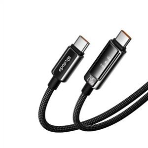 MCDODO CA-8900 240W Type-C To Type-C OLED Ekranlı Şarj Kablosu 1.2m - Siyah