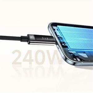 MCDODO CA-8900 240W Type-C To Type-C OLED Ekranlı Şarj Kablosu 1.2m - Siyah