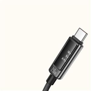 MCDODO CA-8900 240W Type-C To Type-C OLED Ekranlı Şarj Kablosu 1.2m - Siyah