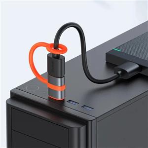 MCDODO OT-3800 USB-C to USB-A 3.0 Adaptörü Silikon Kancalı OTG - Siyah