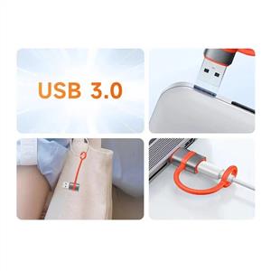 MCDODO OT-3800 USB-C to USB-A 3.0 Adaptörü Silikon Kancalı OTG - Siyah