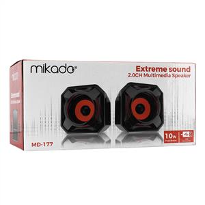 MIKADO MD-177 2.0 2*5W USB SPEAKER-TURUNCU/SIYAH