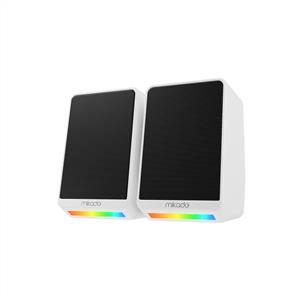 MIKADO MD-178-B 2.0 2*3W RGB USB SPEAKER-BEYAZ