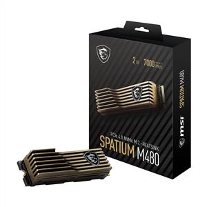 MSI SPATIUM M480 PLAY PCIE 4.0 NVME M.2 2TB SSD (7000MB Okuma / 6850MB Yazma)