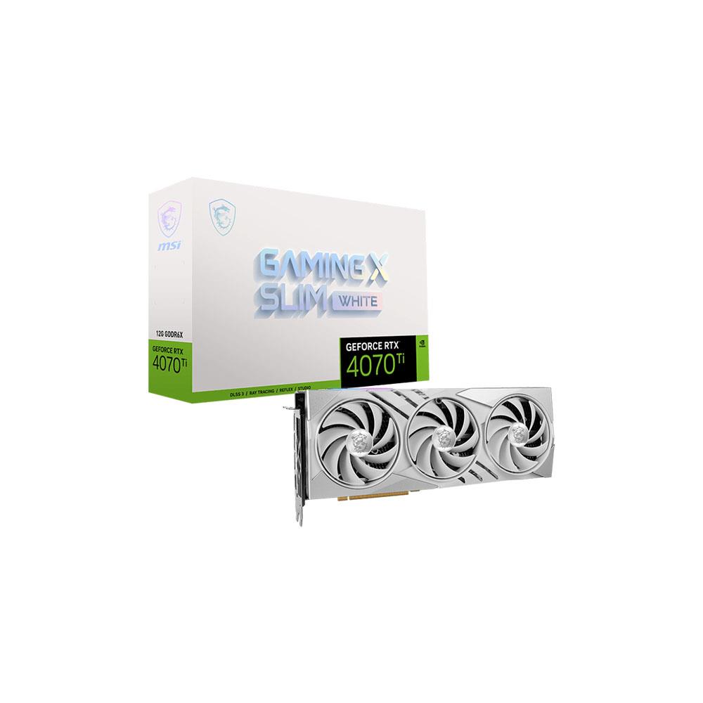 MSI GeForce RTX 4070 TI GAMING X SLIM WHITE 12G GDDR6X 192Bit