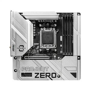 MSI B650M PROJECT ZERO AMD B650 Soket AM5 DDR5 7600MHz M.2 Anakart
